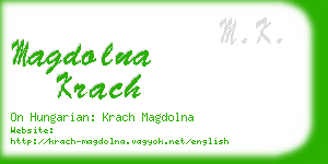 magdolna krach business card